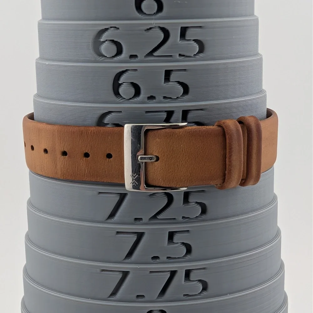Skagen Gitte SKW2326 Women's Minimalist Silver Dial Brown Leather Watch 38mm
